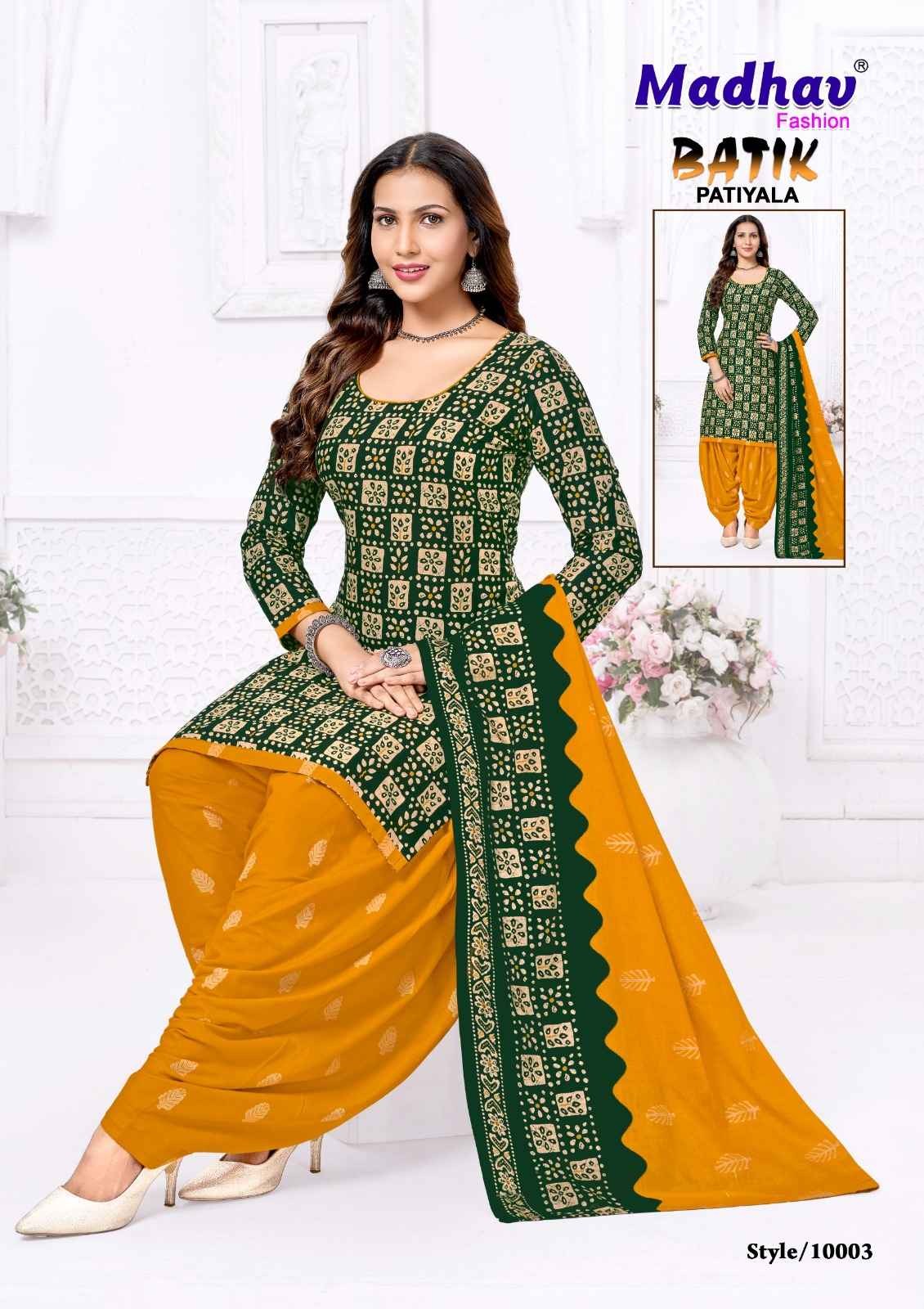 MADHAV BATIK PATIYALA VOL -10 COTTON PRINTED DRESS MATERIAL