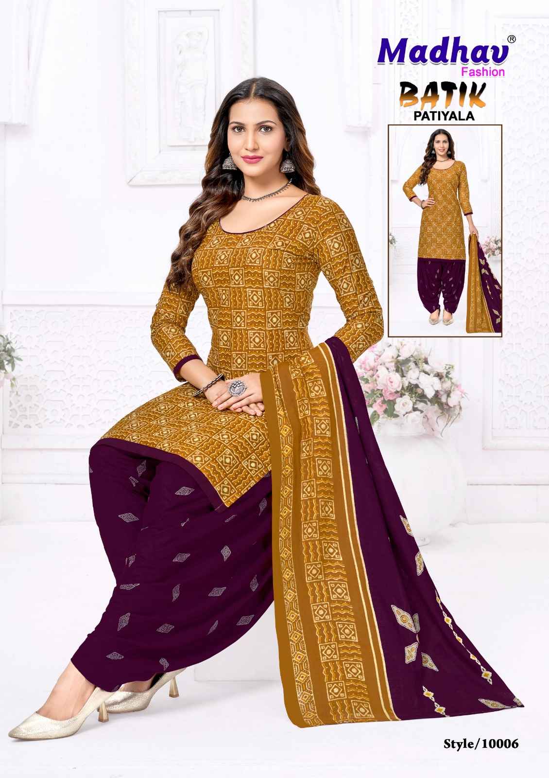 MADHAV BATIK PATIYALA VOL -10 COTTON PRINTED DRESS MATERIAL