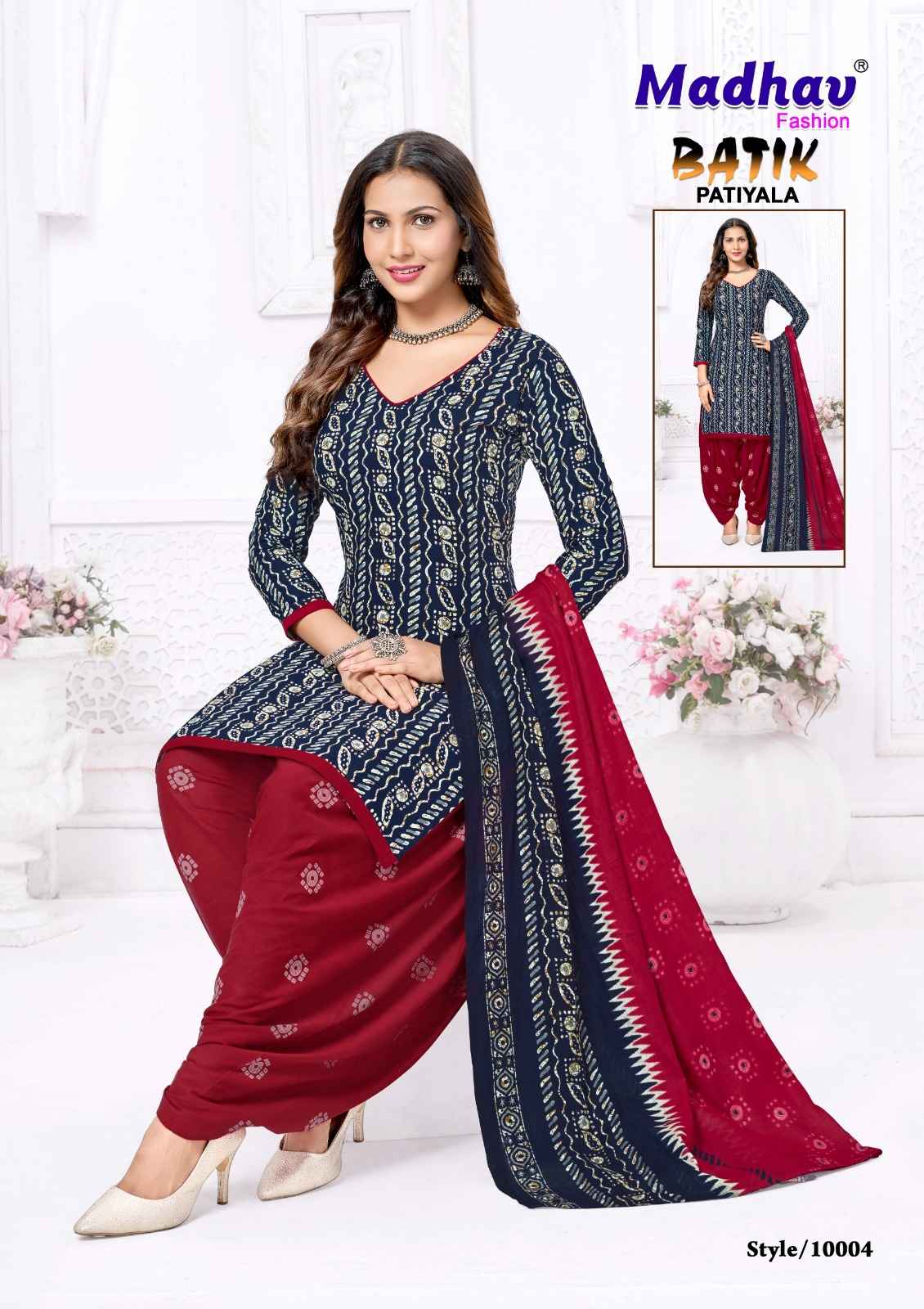 MADHAV BATIK PATIYALA VOL -10 COTTON PRINTED DRESS MATERIAL