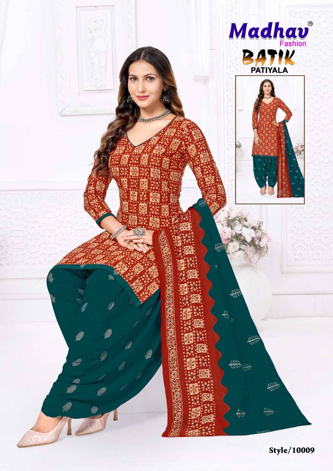 MADHAV BATIK PATIYALA VOL -10 COTTON PRINTED DRESS MATERIAL