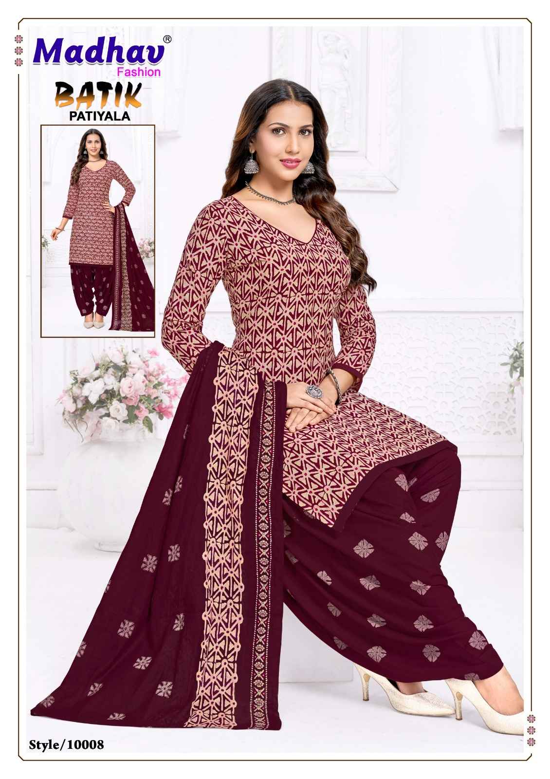 MADHAV BATIK PATIYALA VOL -10 COTTON PRINTED DRESS MATERIAL