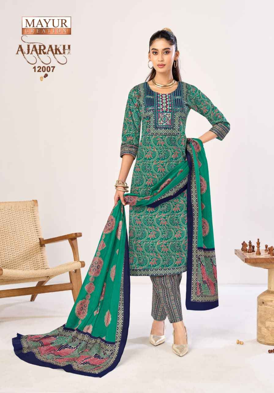 MAYUR AJARAKH VOL-12 PURE COTTON READYMADE SUIT 