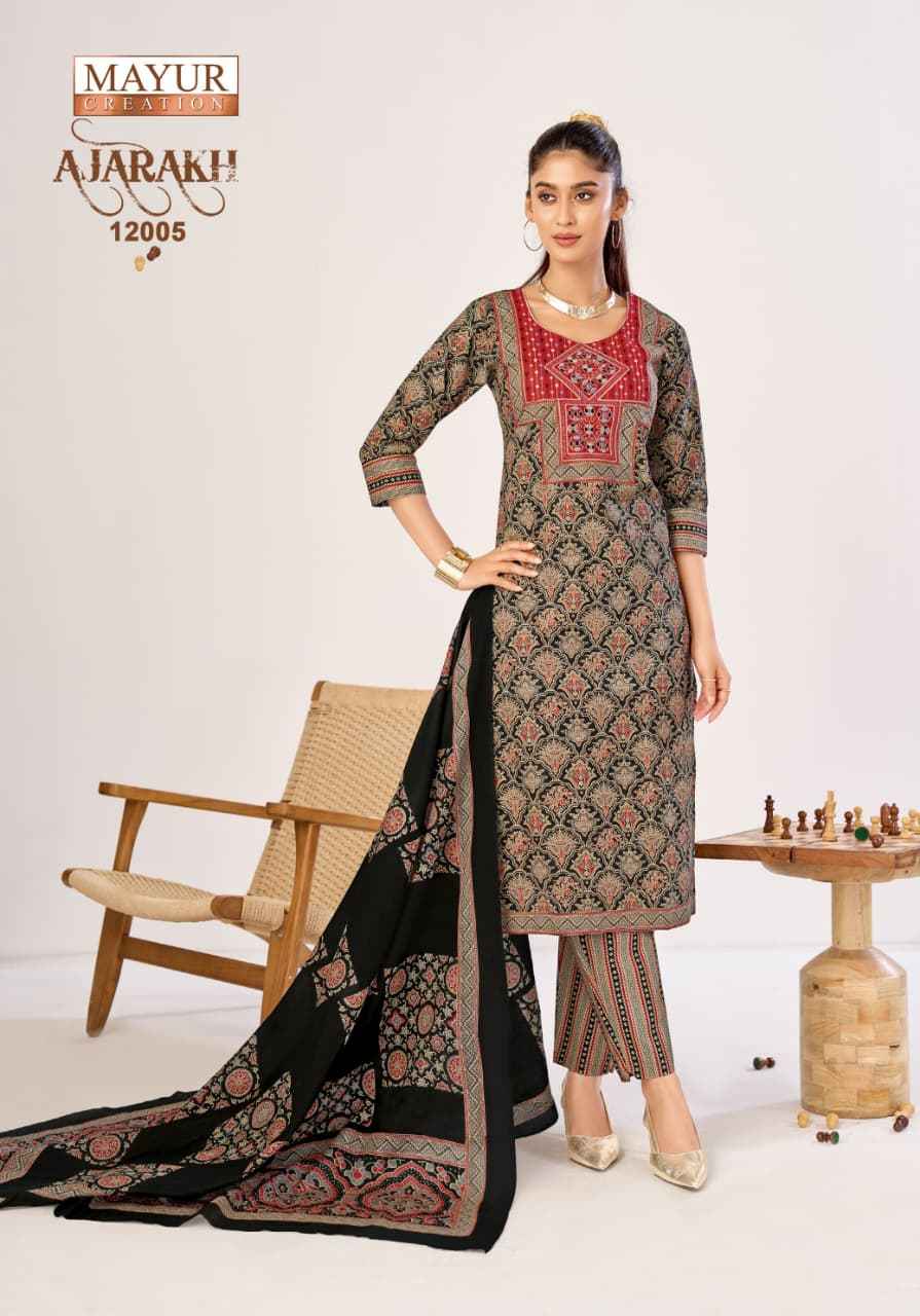 MAYUR AJARAKH VOL-12 PURE COTTON READYMADE SUIT 