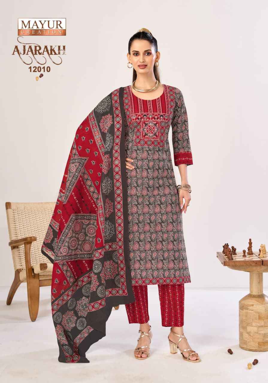 MAYUR AJARAKH VOL-12 PURE COTTON READYMADE SUIT 
