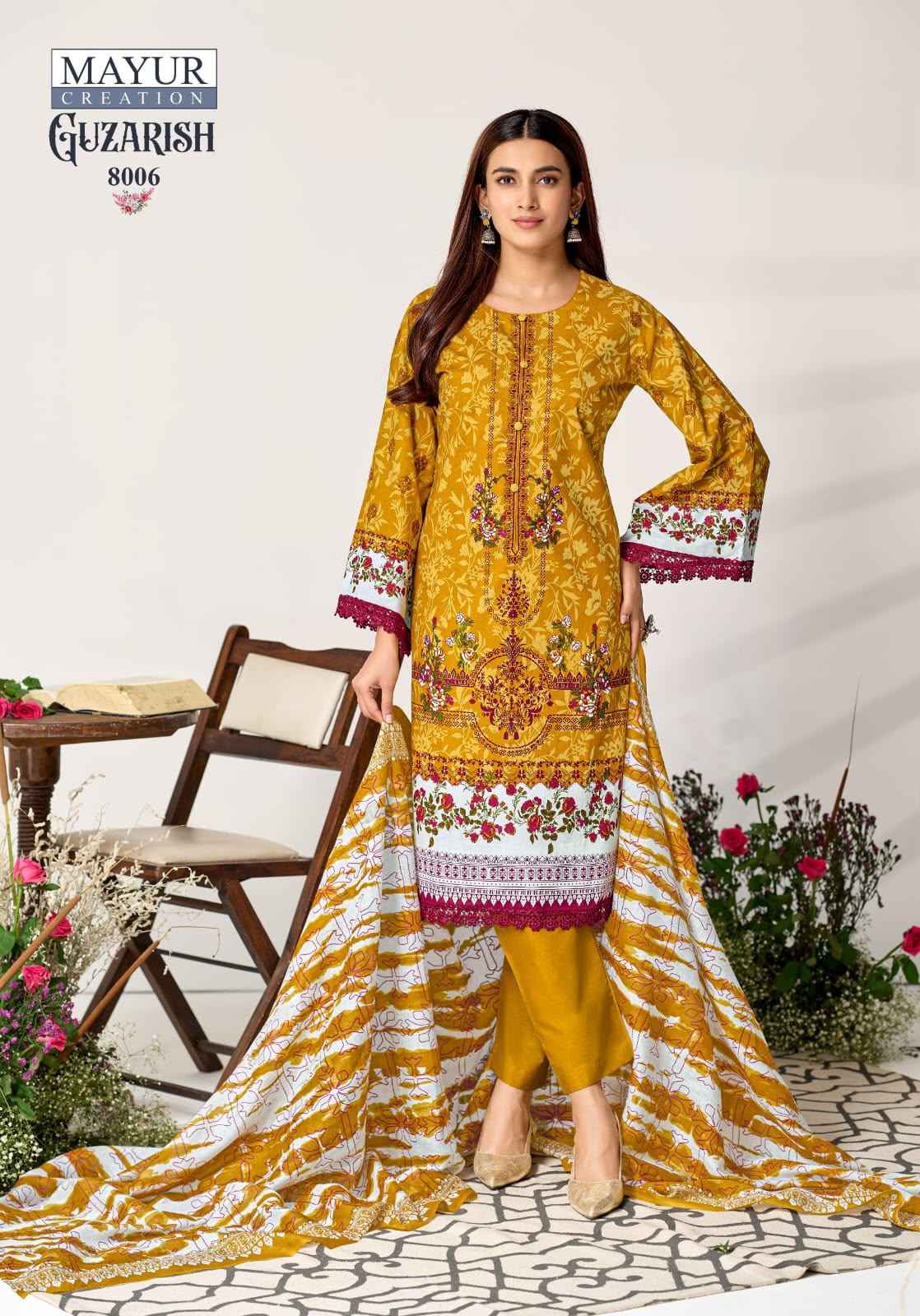 MAYUR GUZARISH VOL-8 COTTON PRINTED DRESS MATERIAL