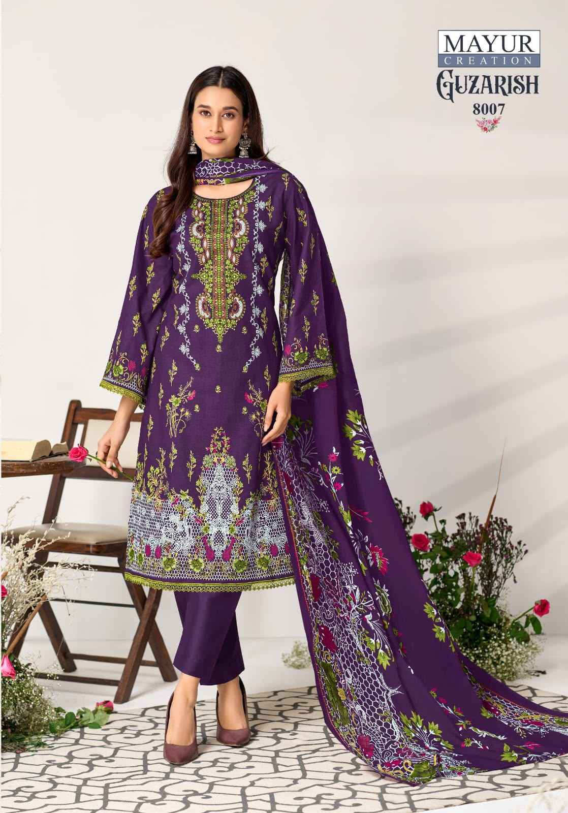 MAYUR GUZARISH VOL-8 COTTON PRINTED DRESS MATERIAL