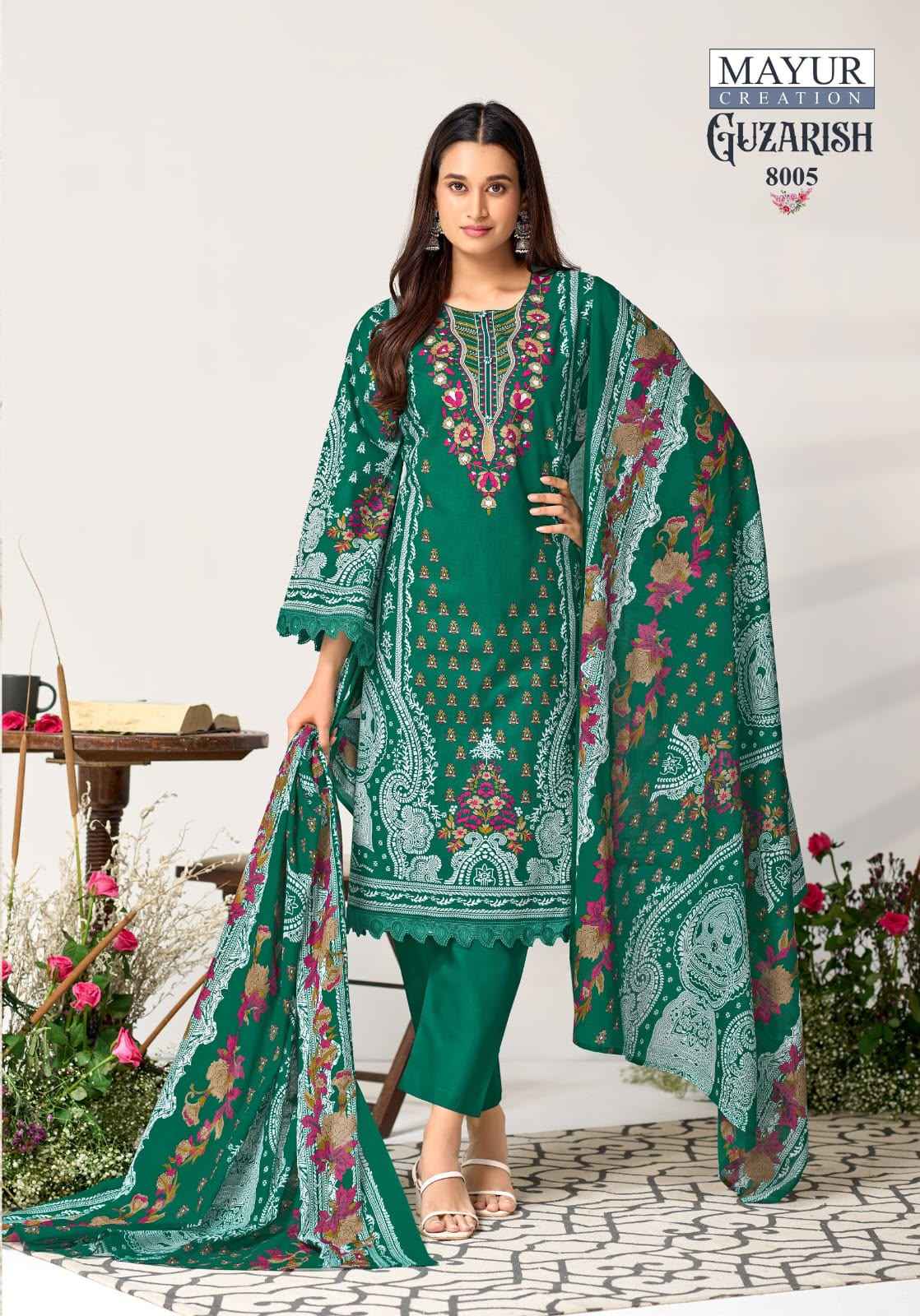 MAYUR GUZARISH VOL-8 COTTON PRINTED DRESS MATERIAL