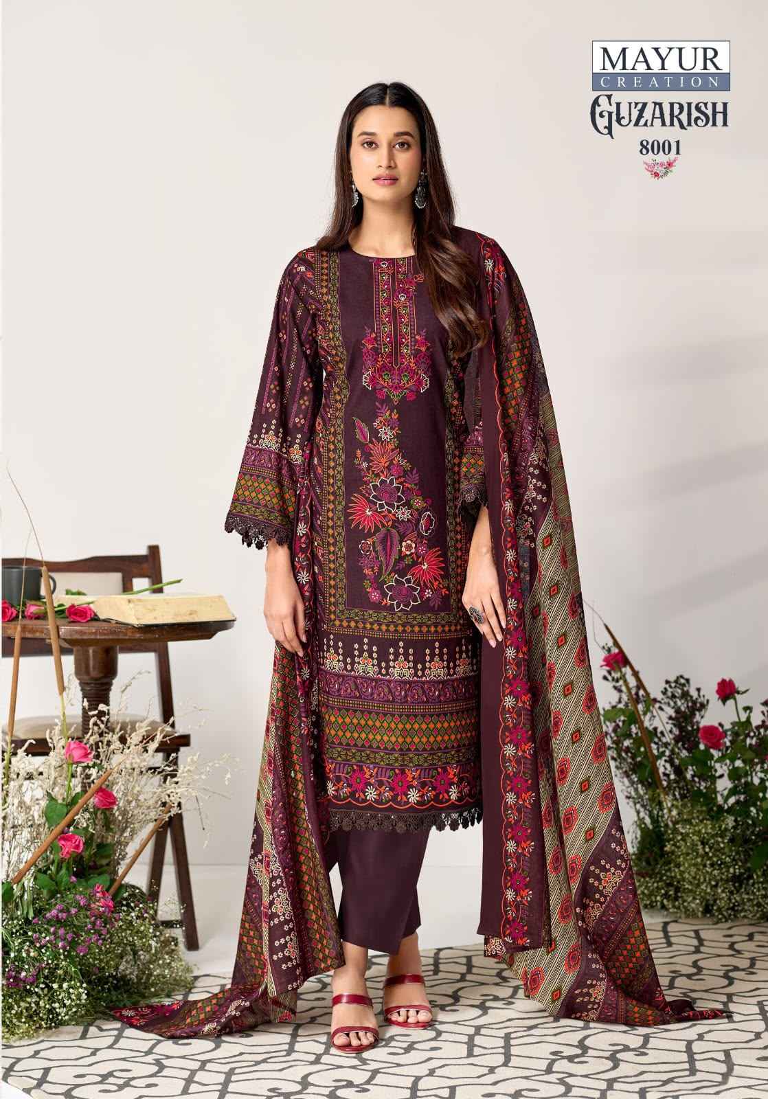 MAYUR GUZARISH VOL-8 COTTON PRINTED DRESS MATERIAL