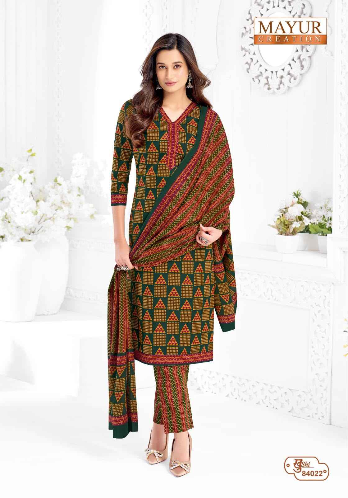 MAYUR KHUSHI VOL-84 PURE COTTON PRINTED DRESS MATERIAL