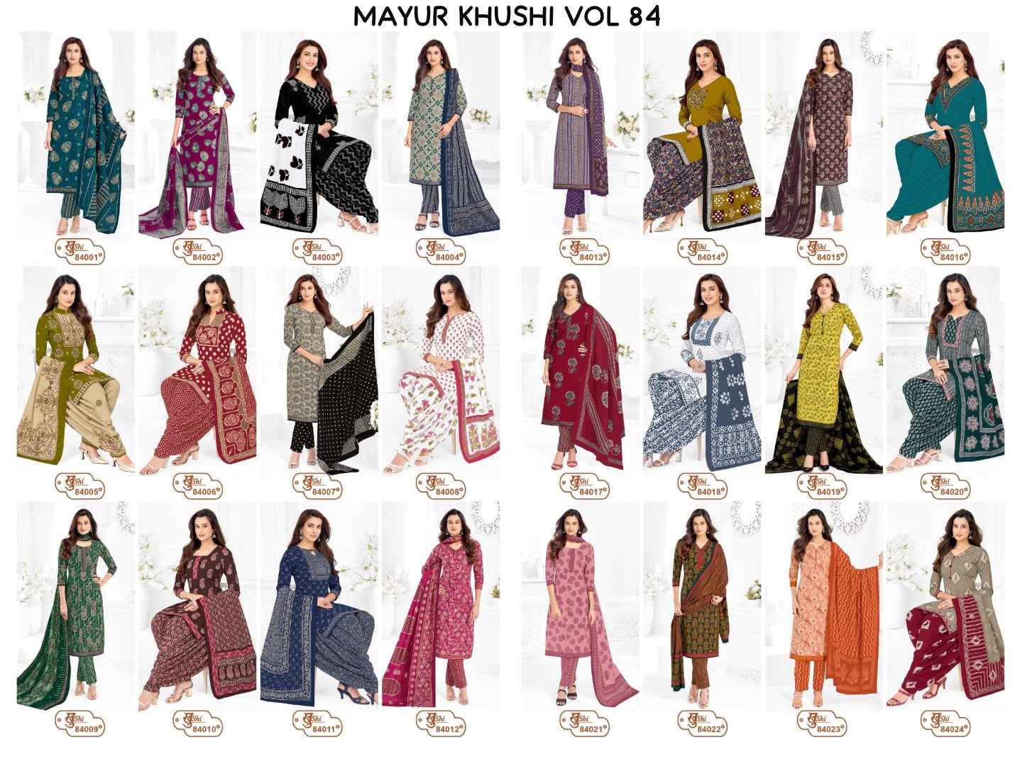 MAYUR KHUSHI VOL-84 PURE COTTON PRINTED DRESS MATERIAL