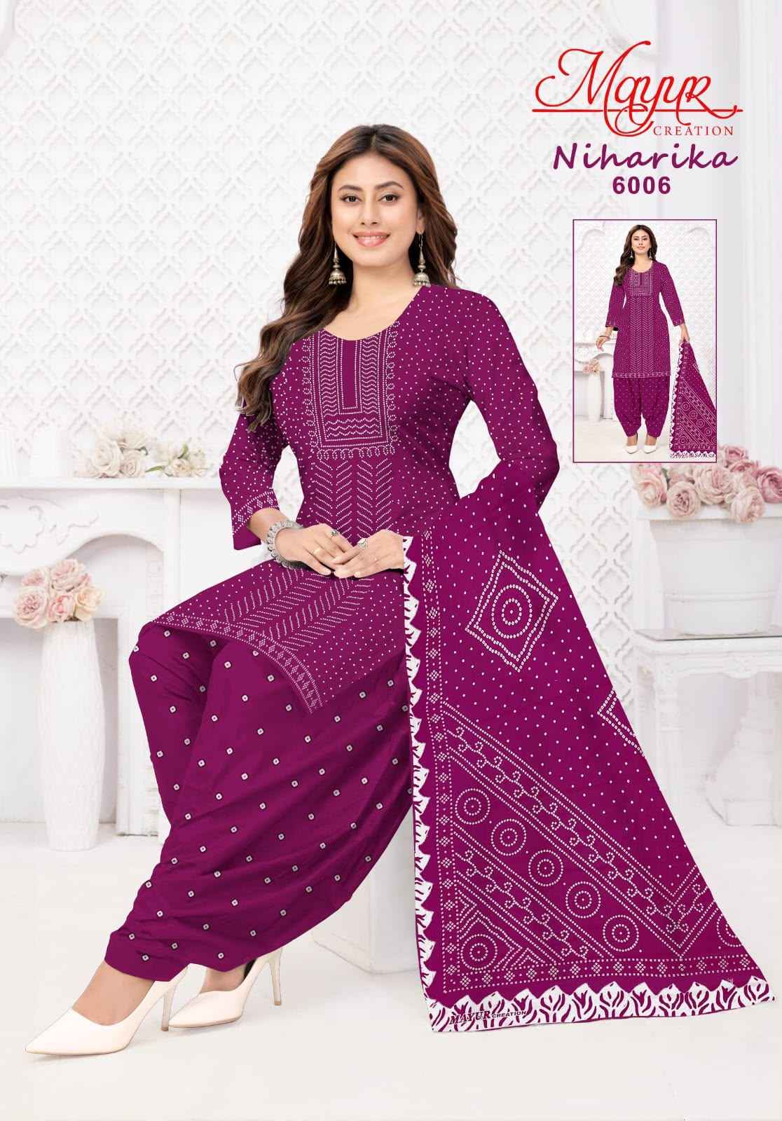 MAYUR NIHARIKA VOL-6 COTTON PRINTED DRESS MATERIAL
