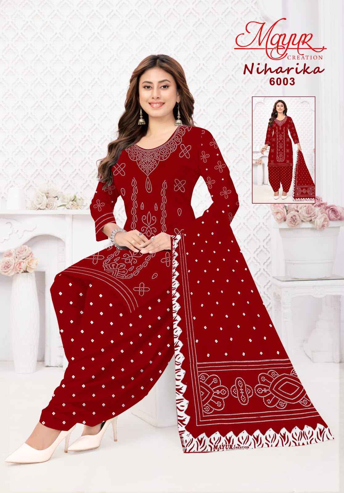 MAYUR NIHARIKA VOL-6 COTTON PRINTED DRESS MATERIAL