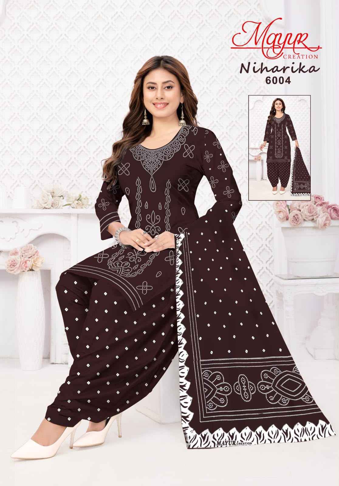 MAYUR NIHARIKA VOL-6 COTTON PRINTED DRESS MATERIAL