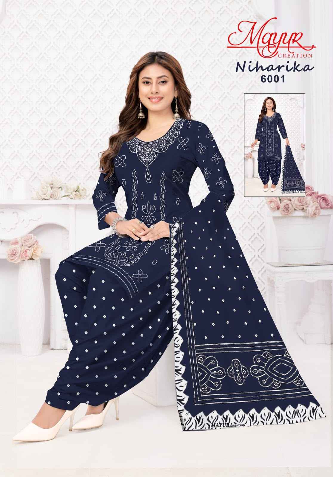 MAYUR NIHARIKA VOL-6 COTTON PRINTED DRESS MATERIAL