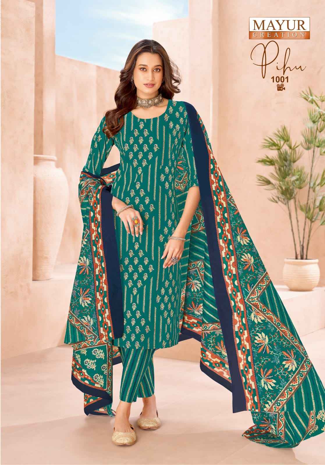 MAYUR PIHU VOL-1 PURE COTTON PRINTED DRESS MATERIAL 