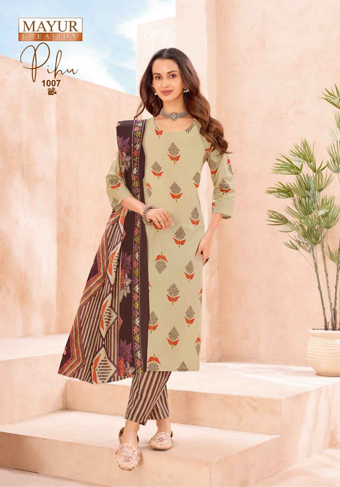 MAYUR PIHU VOL-1 PURE COTTON PRINTED DRESS MATERIAL 