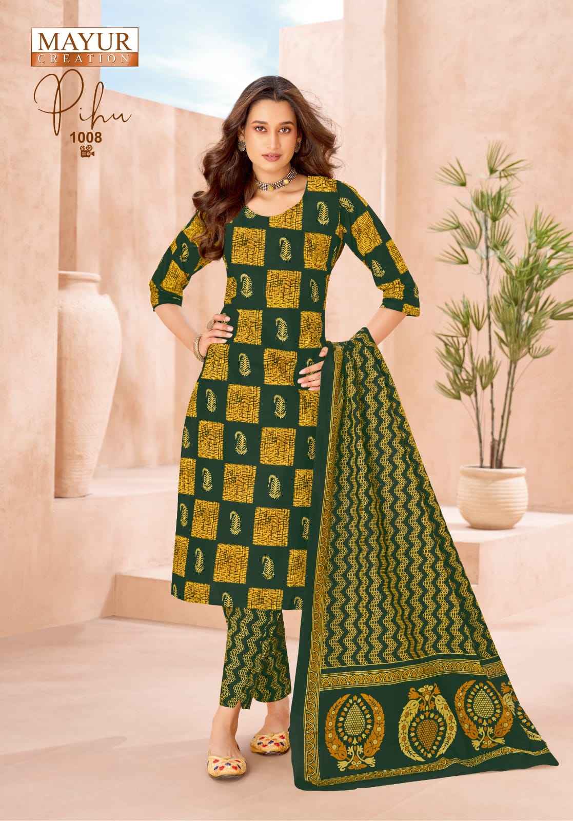 MAYUR PIHU VOL-1 PURE COTTON PRINTED DRESS MATERIAL 