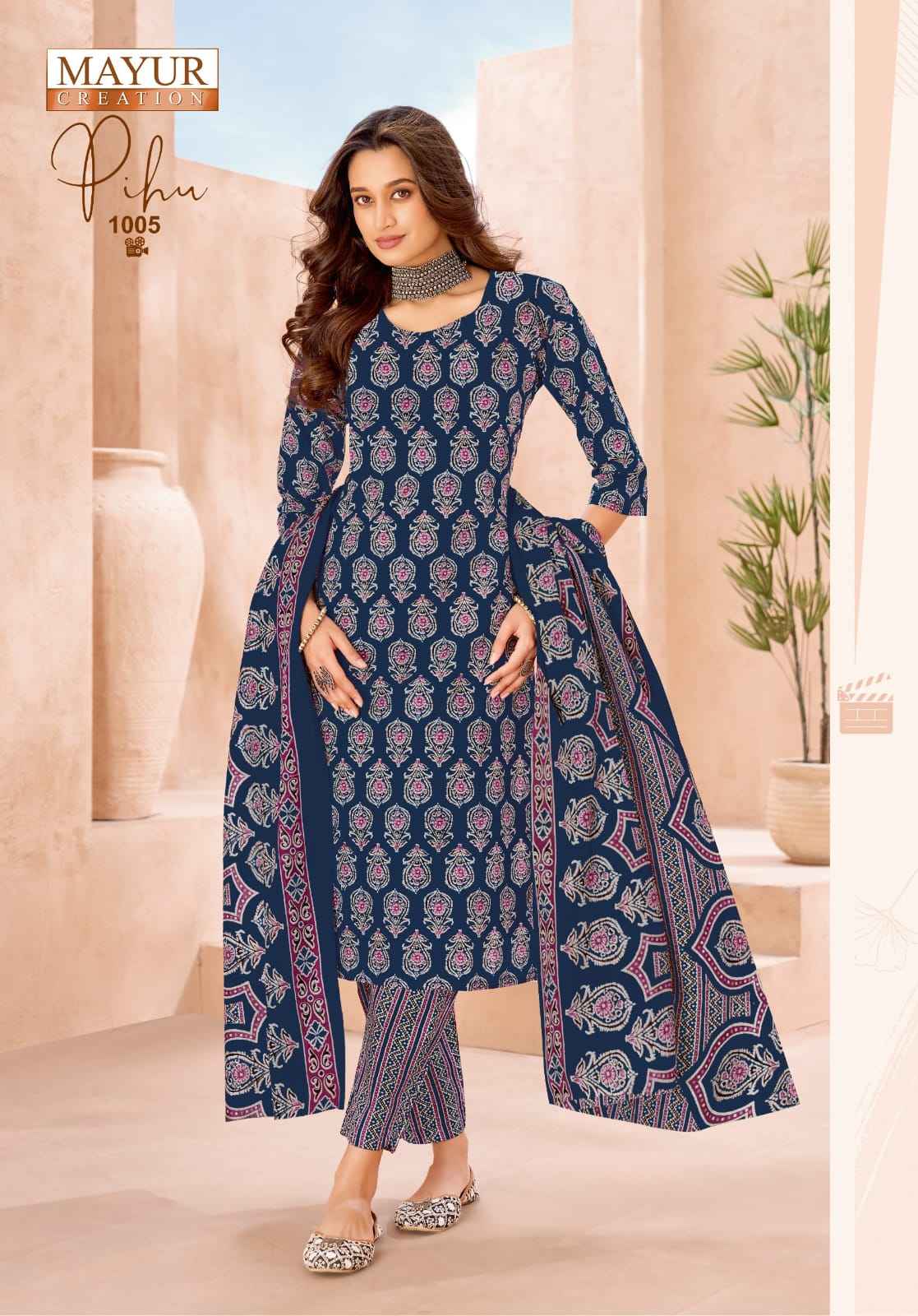 MAYUR PIHU VOL-1 PURE COTTON PRINTED DRESS MATERIAL 