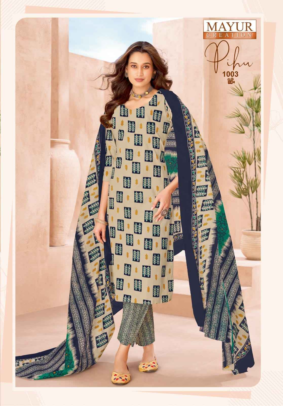 MAYUR PIHU VOL-1 PURE COTTON PRINTED DRESS MATERIAL 
