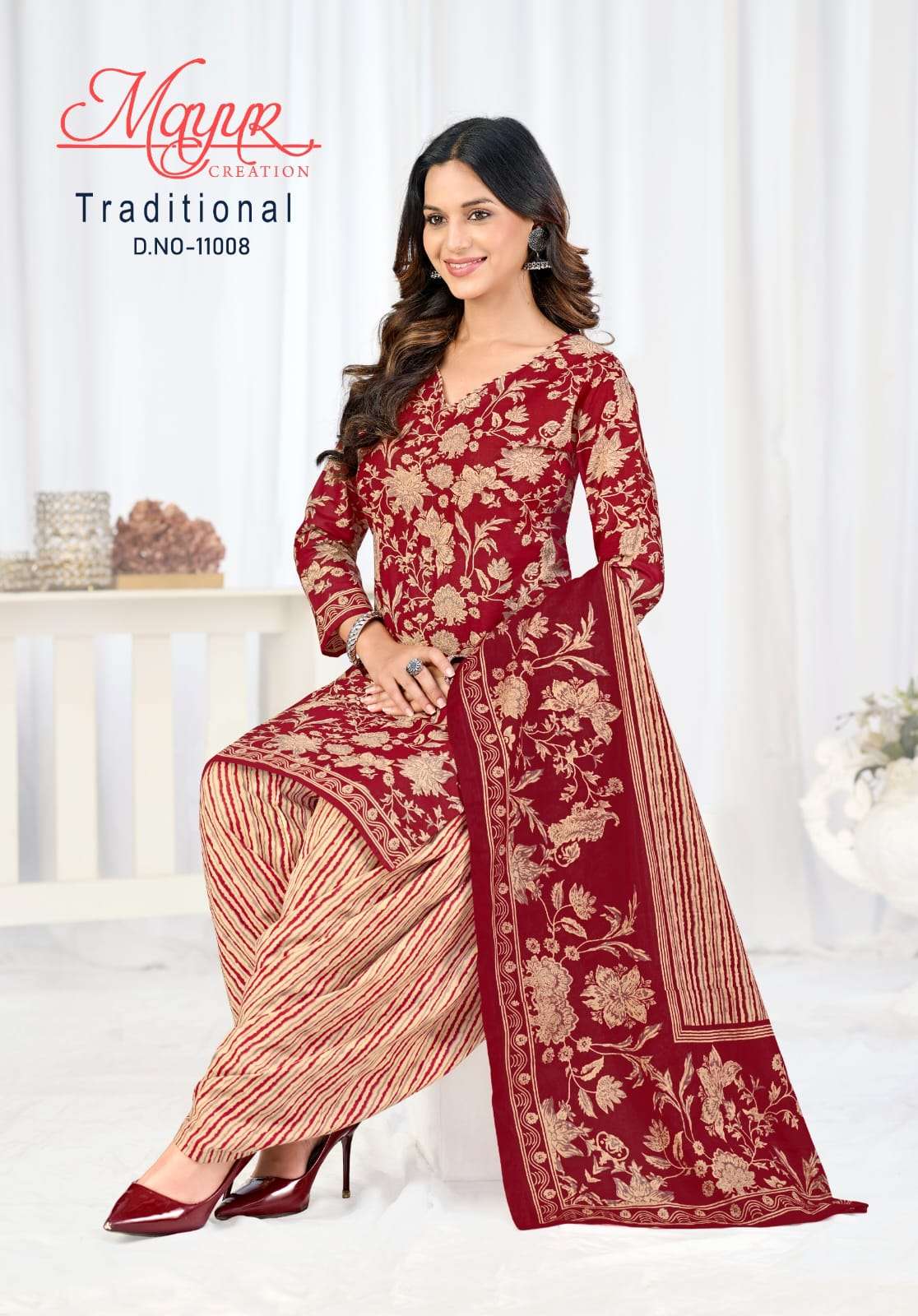 MAYUR TRADITIONAL VOL-11 PURE COTTON PRINTED DRESS MATERIAL
