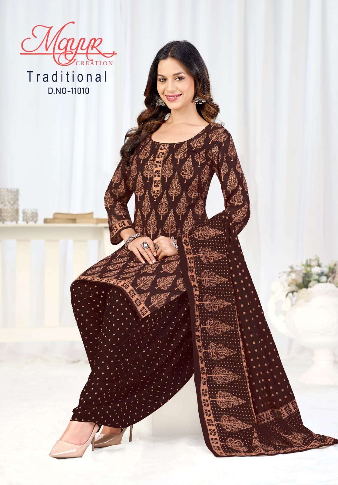 MAYUR TRADITIONAL VOL-11 PURE COTTON PRINTED DRESS MATERIAL