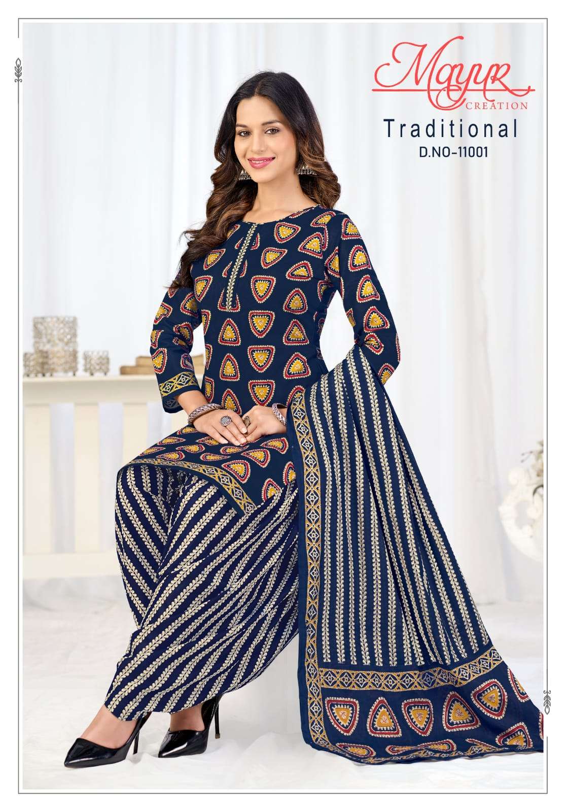 MAYUR TRADITIONAL VOL-11 PURE COTTON PRINTED DRESS MATERIAL