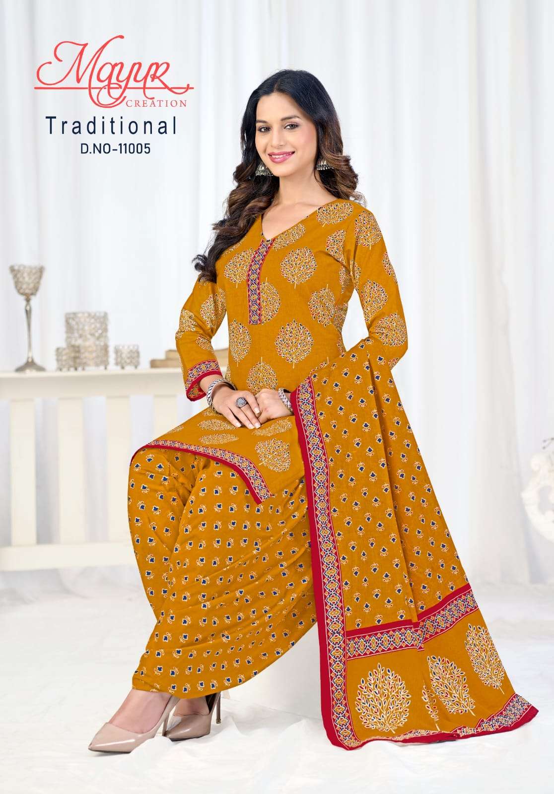 MAYUR TRADITIONAL VOL-11 PURE COTTON PRINTED DRESS MATERIAL