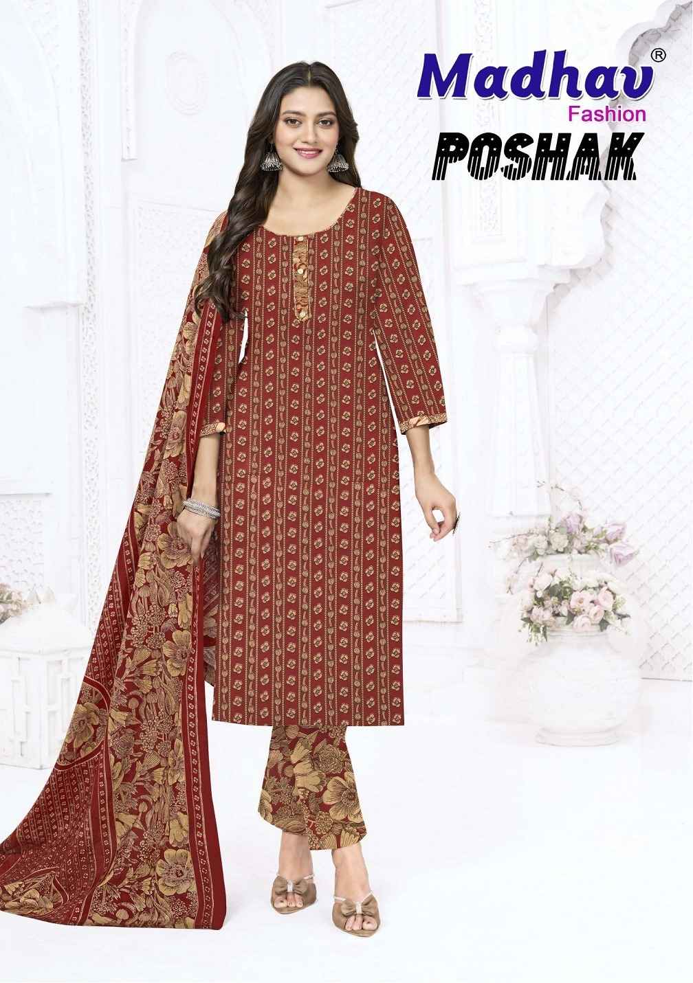 MADHAV POSHAK VOL-9 COTTON PRINTED READYMADE SUIT