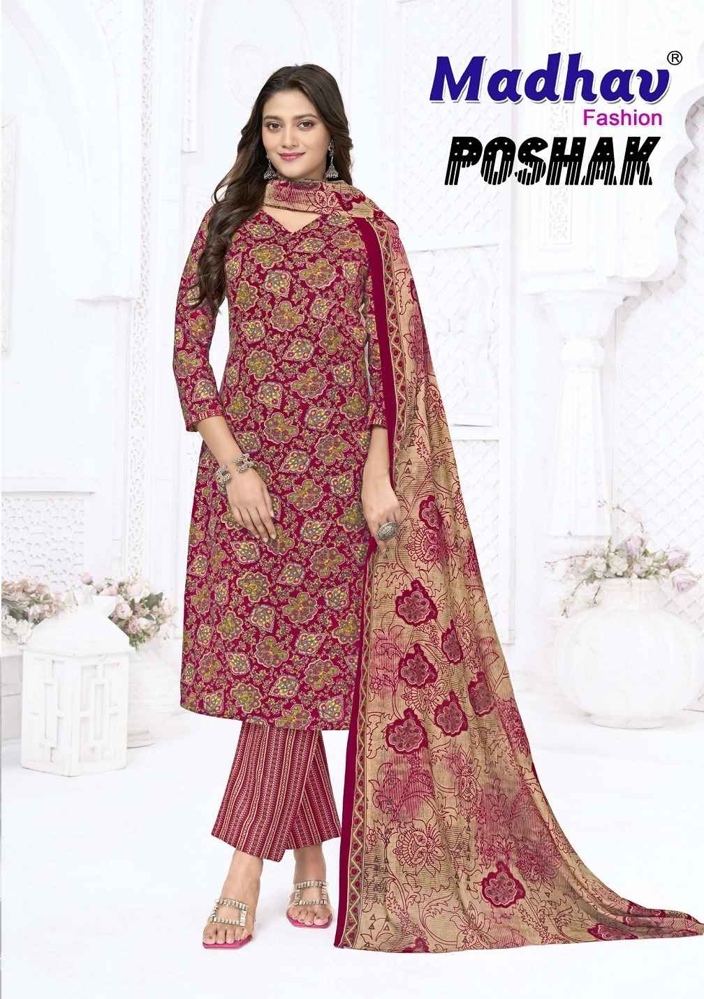 MADHAV POSHAK VOL-9 COTTON PRINTED READYMADE SUIT