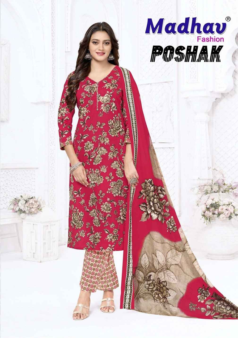 MADHAV POSHAK VOL-9 COTTON PRINTED READYMADE SUIT