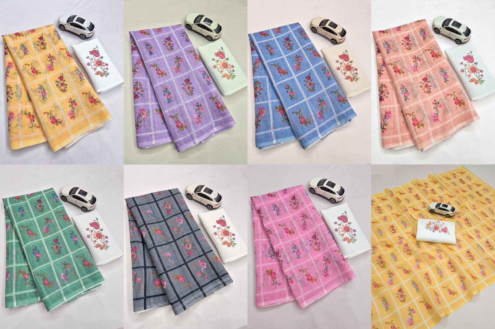 PLAIN LINEN DIGITAL PRINTED SAREE CODE MG680