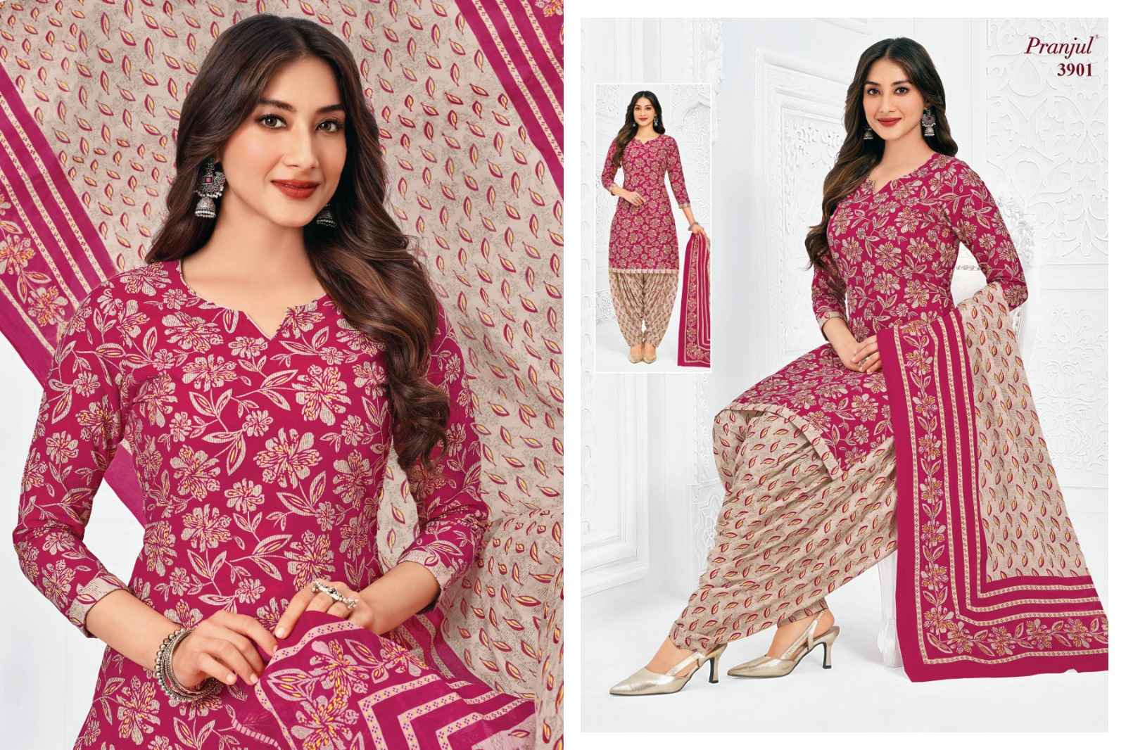 PRANJUL PRIYANSHI VOL-39 PURE COTTON PRINTED DRESS MATERIAL