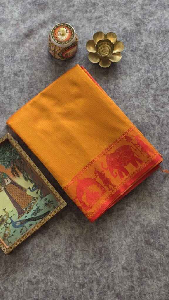 PREMIUM KHADI RAW SILK LINING ZARI WEAVING SAREE 