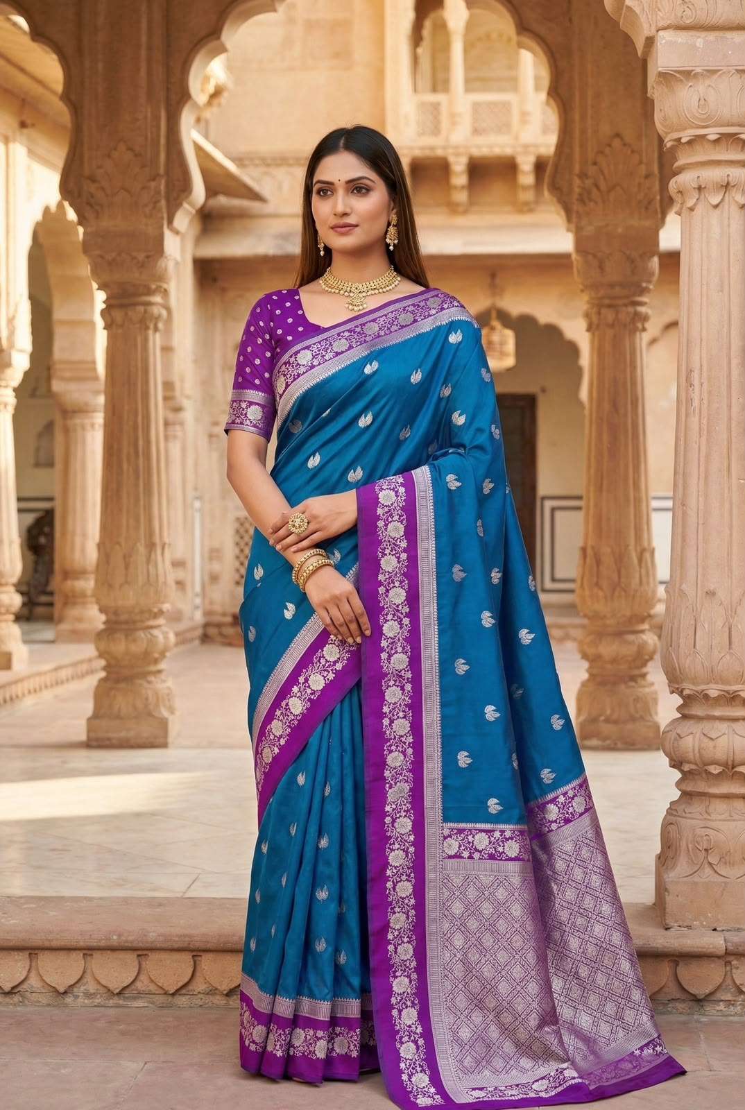 PREMIUM SOFT BANARASI SILK ZARI WEAVING SAREE 