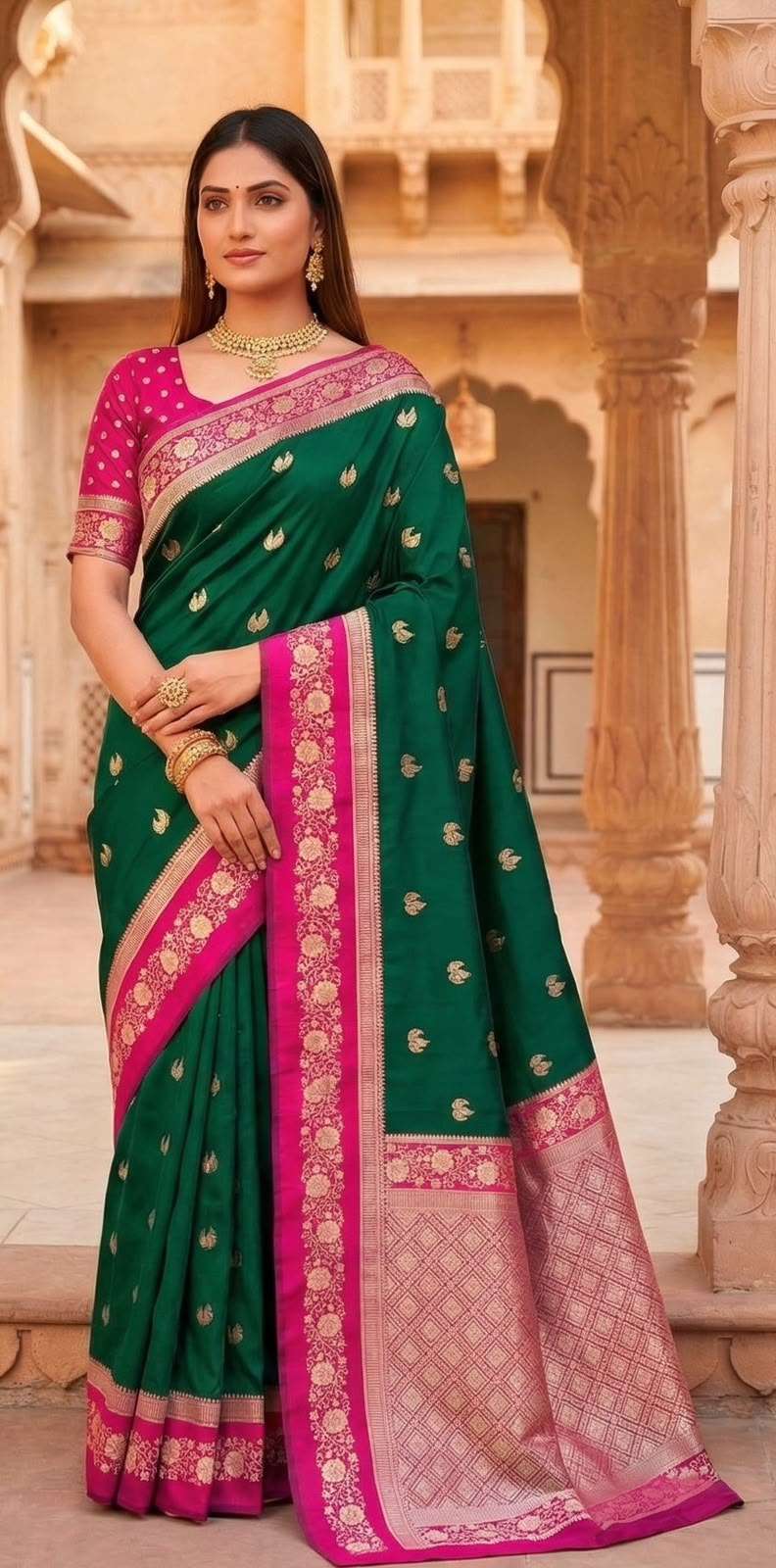 PREMIUM SOFT BANARASI SILK ZARI WEAVING SAREE 