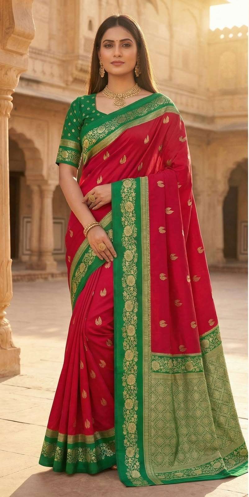 PREMIUM SOFT BANARASI SILK ZARI WEAVING SAREE 