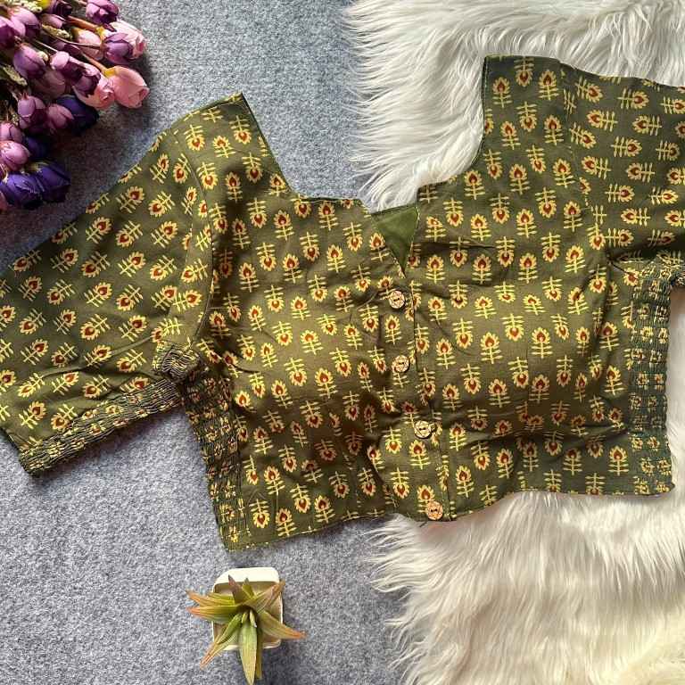 PURE AJRAKH COTTON HANDBLOCK PRINT BLOUSE 