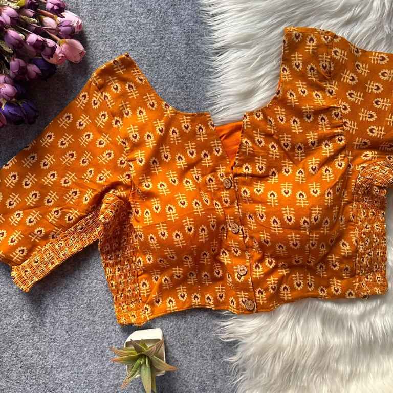PURE AJRAKH COTTON HANDBLOCK PRINT BLOUSE 