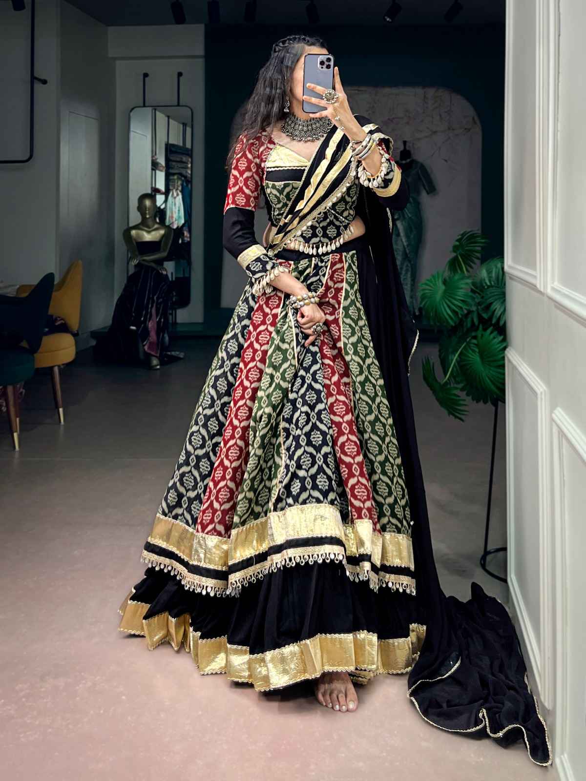 PURE RAYON NAVRATRI TRADITION LEHENGA CHOLI