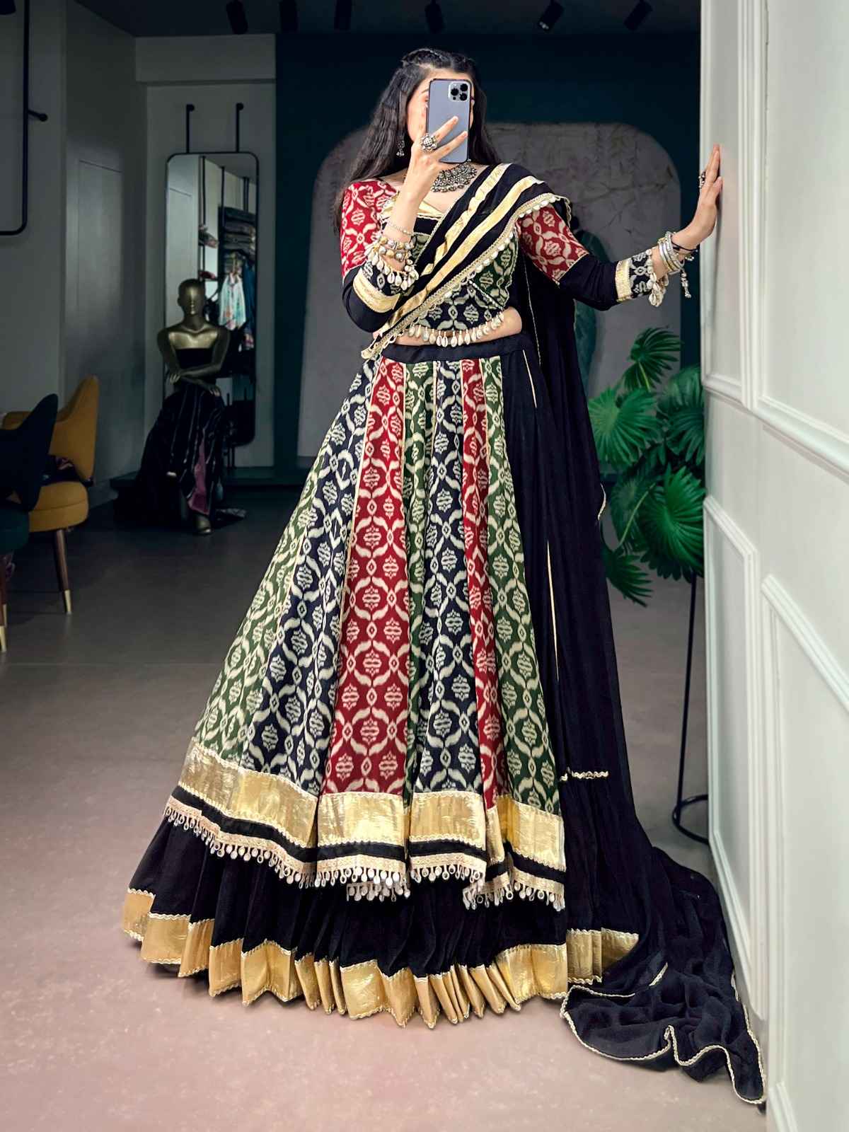 PURE RAYON NAVRATRI TRADITION LEHENGA CHOLI
