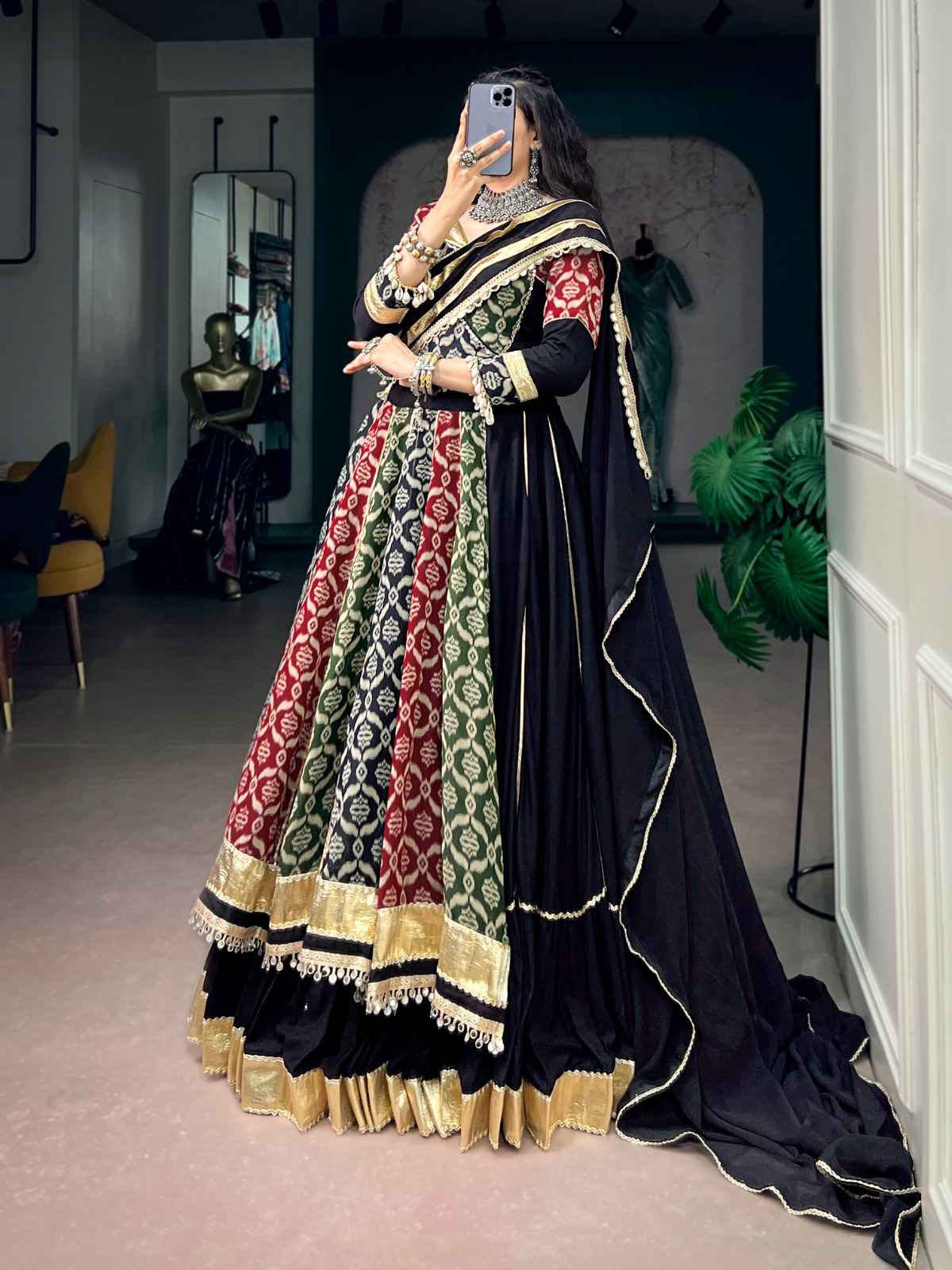 PURE RAYON NAVRATRI TRADITION LEHENGA CHOLI