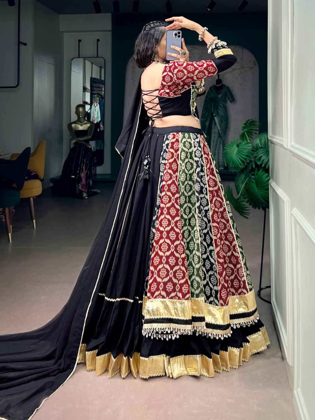 PURE RAYON NAVRATRI TRADITION LEHENGA CHOLI