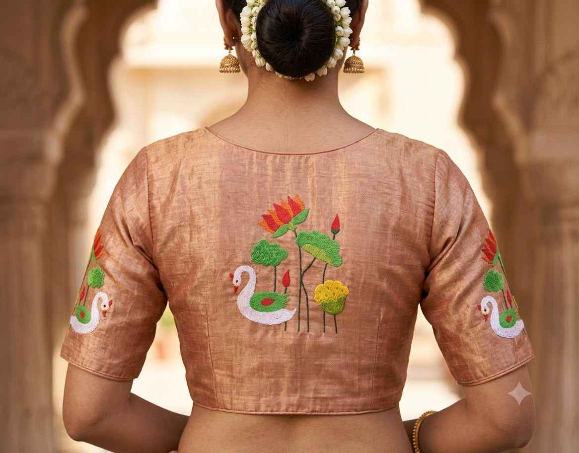 PURE SOFT MUGA COTTON ZARI WEAVING MUNIYA PAITHANI SAREE 1