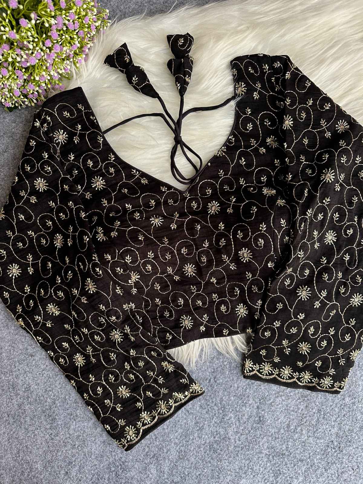 PURE SOFT VICHITRA SILK PRINCESS CUT BLOUSE