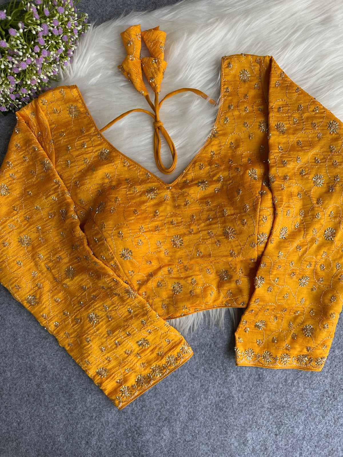 PURE SOFT VICHITRA SILK PRINCESS CUT BLOUSE