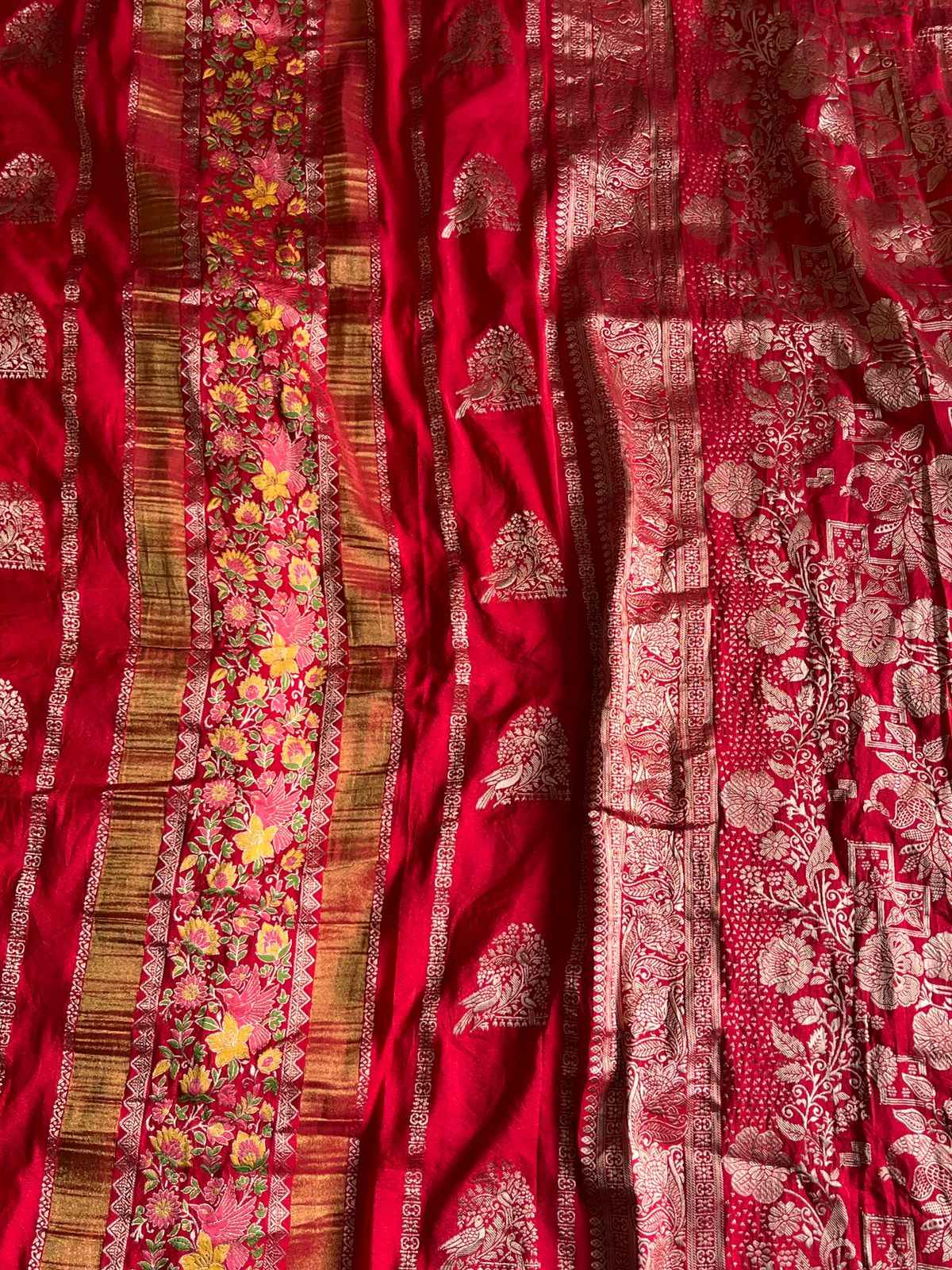 RICH CREPE KHADI TISSUE PAITHANI SILK FLORAL ZARI WOVEN SAREE