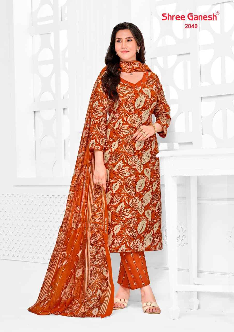 SHREE GANESH VAANI VOL-10 PURE COTTON PRINTED DRESS MATERIAL 