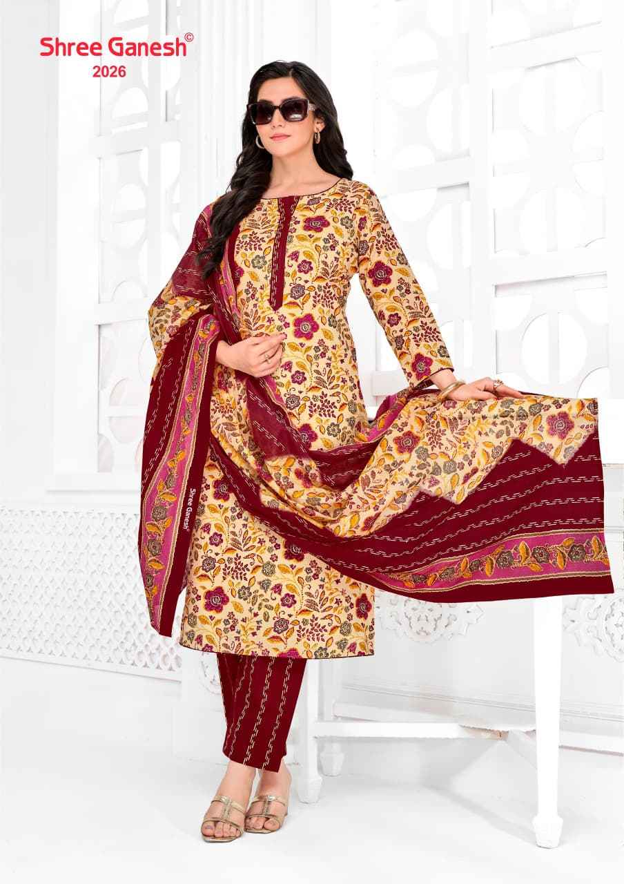SHREE GANESH VAANI VOL-10 PURE COTTON PRINTED DRESS MATERIAL 