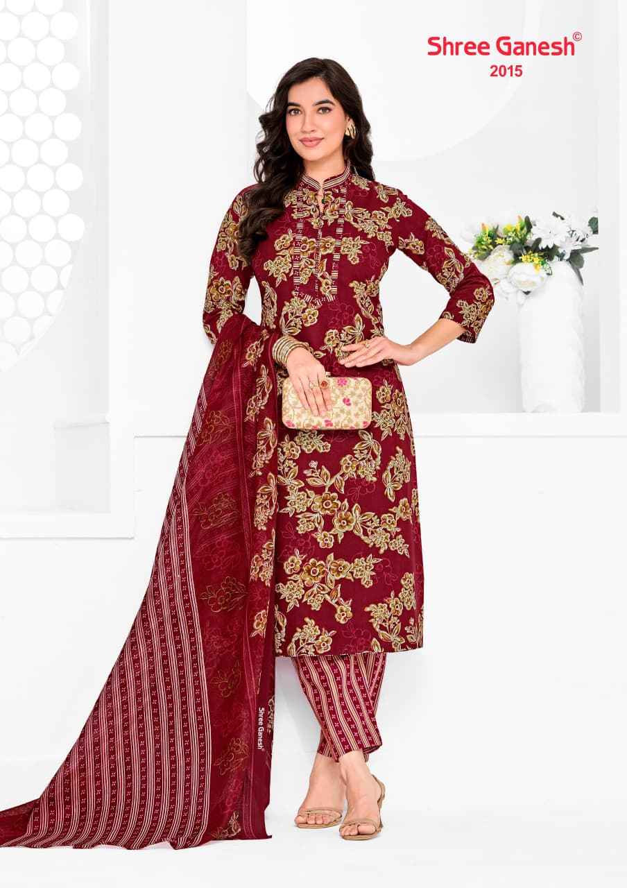 SHREE GANESH VAANI VOL-10 PURE COTTON PRINTED DRESS MATERIAL 
