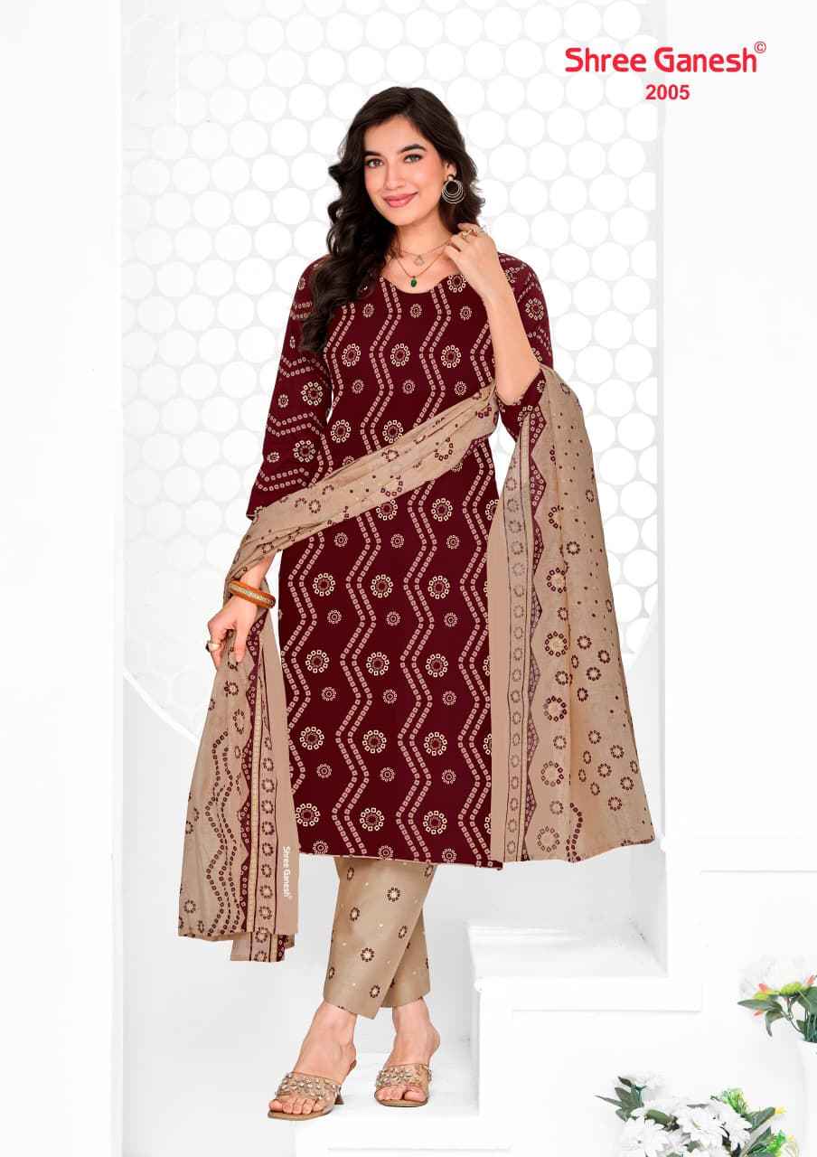 SHREE GANESH VAANI VOL-10 PURE COTTON PRINTED DRESS MATERIAL 